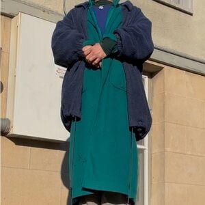 L.L. Bean Teal Trench Coat